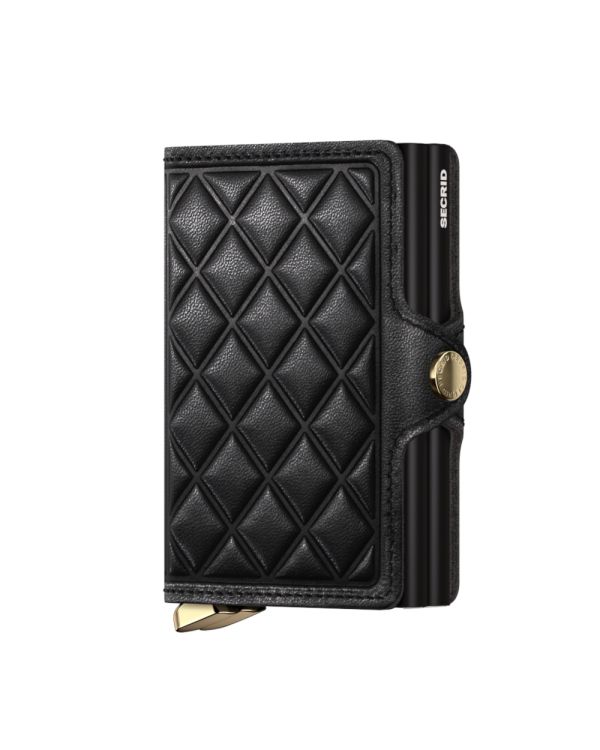 Twin Wallet - Emboss Diamond Black