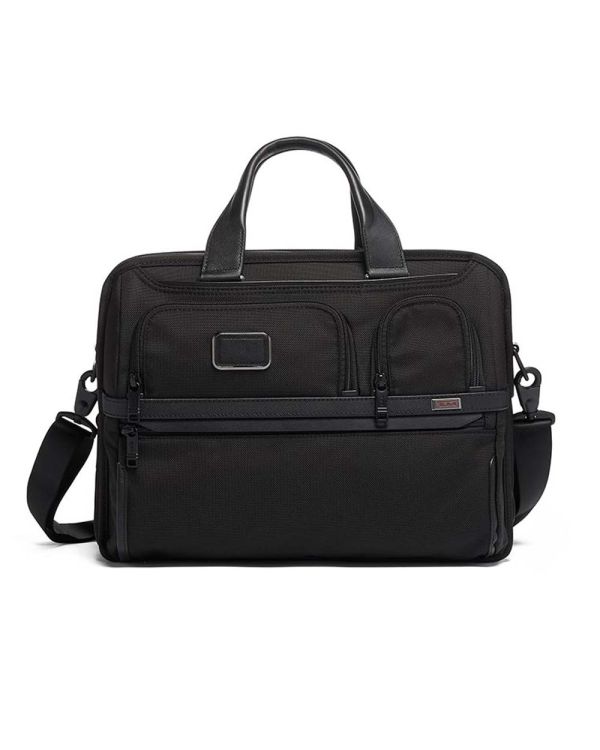 Expandable Organiser Laptop Briefcase - Alpha 3 Black