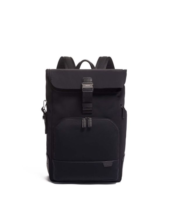 Osborn Roll Top Backpack - Harrison Nylon Black