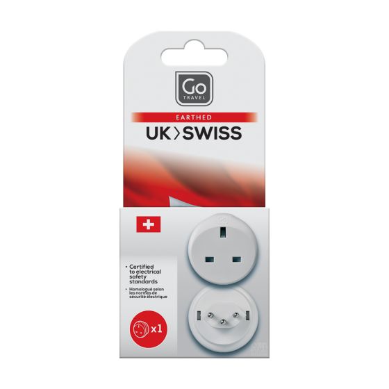 Browse The Go Travel UK-Swiss Adaptor - Adaptors (534.101) For $9.10. View Our Range Of Go Travel Electrical Adapters From Case Luggage. Free UK Delivery & Returns Available. Pay In 3 Klarna & PayPal Available.